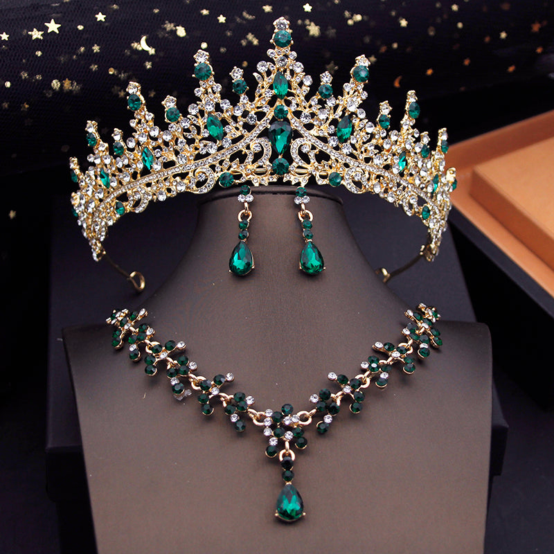 Imperial con diamantes verde esmeralda