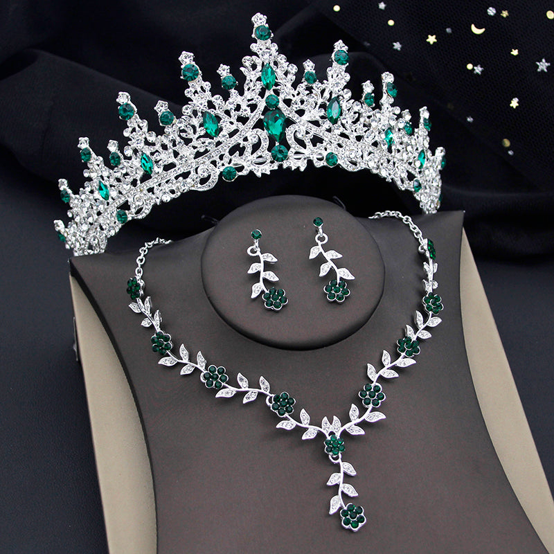 Imperial con diamantes verde esmeralda