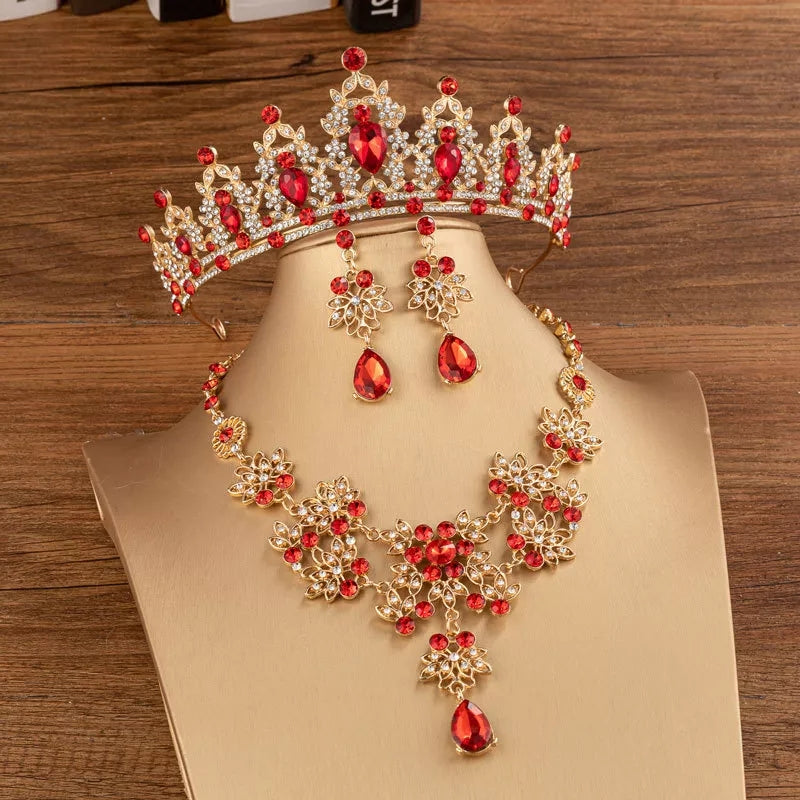 Princesa con diamantes rojos