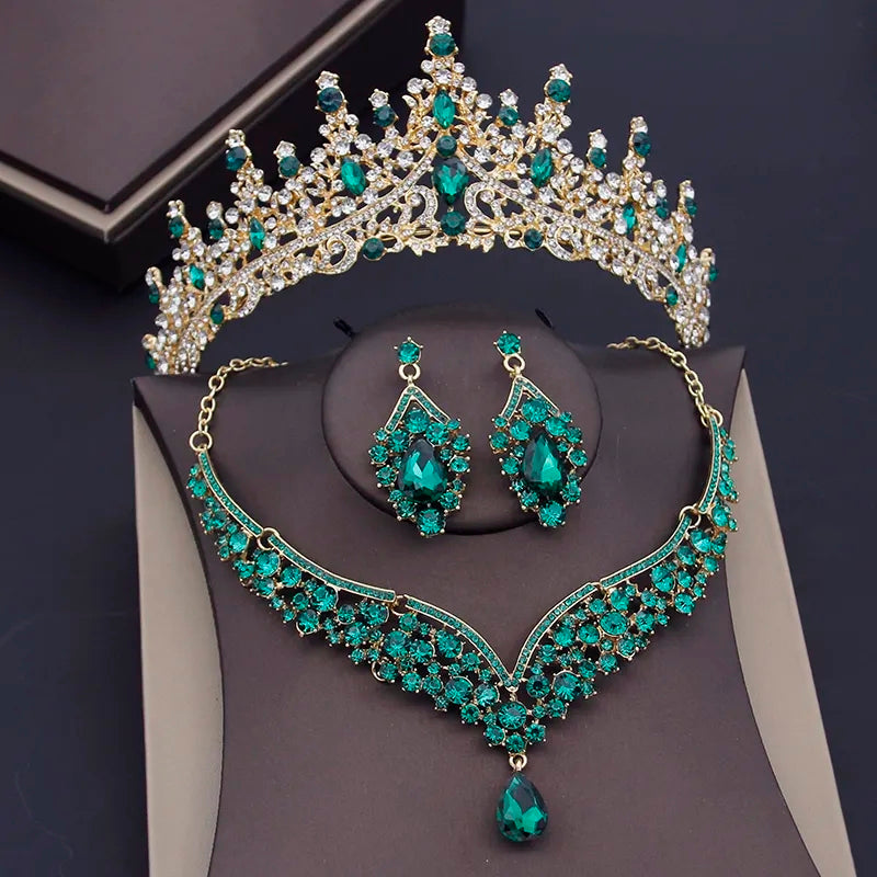 Imperial con diamantes verde esmeralda