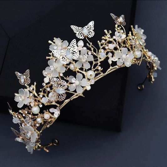 Tiara Mariposa Dorada o Champán