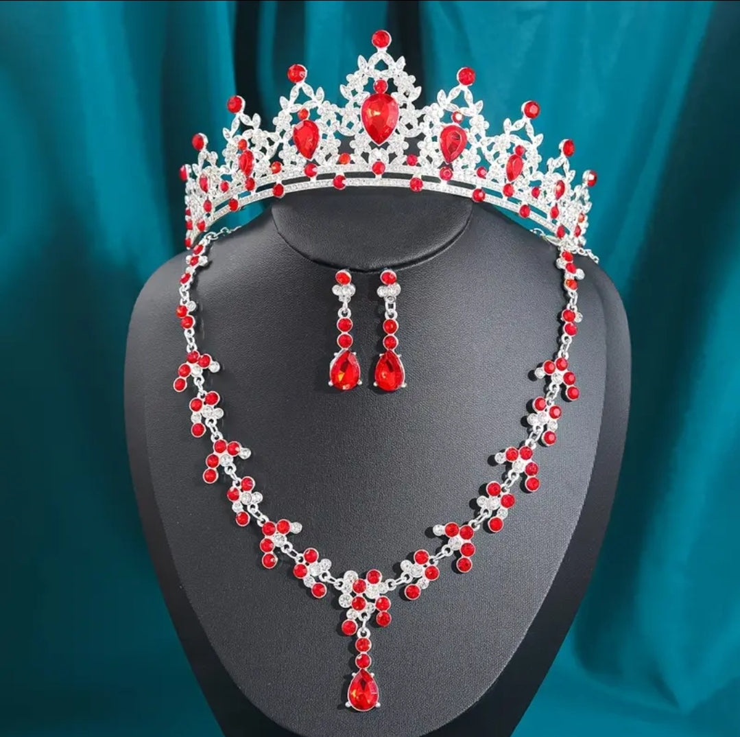 Princesa con diamantes rojos