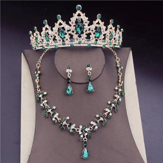 Princesa con diamantes verdes