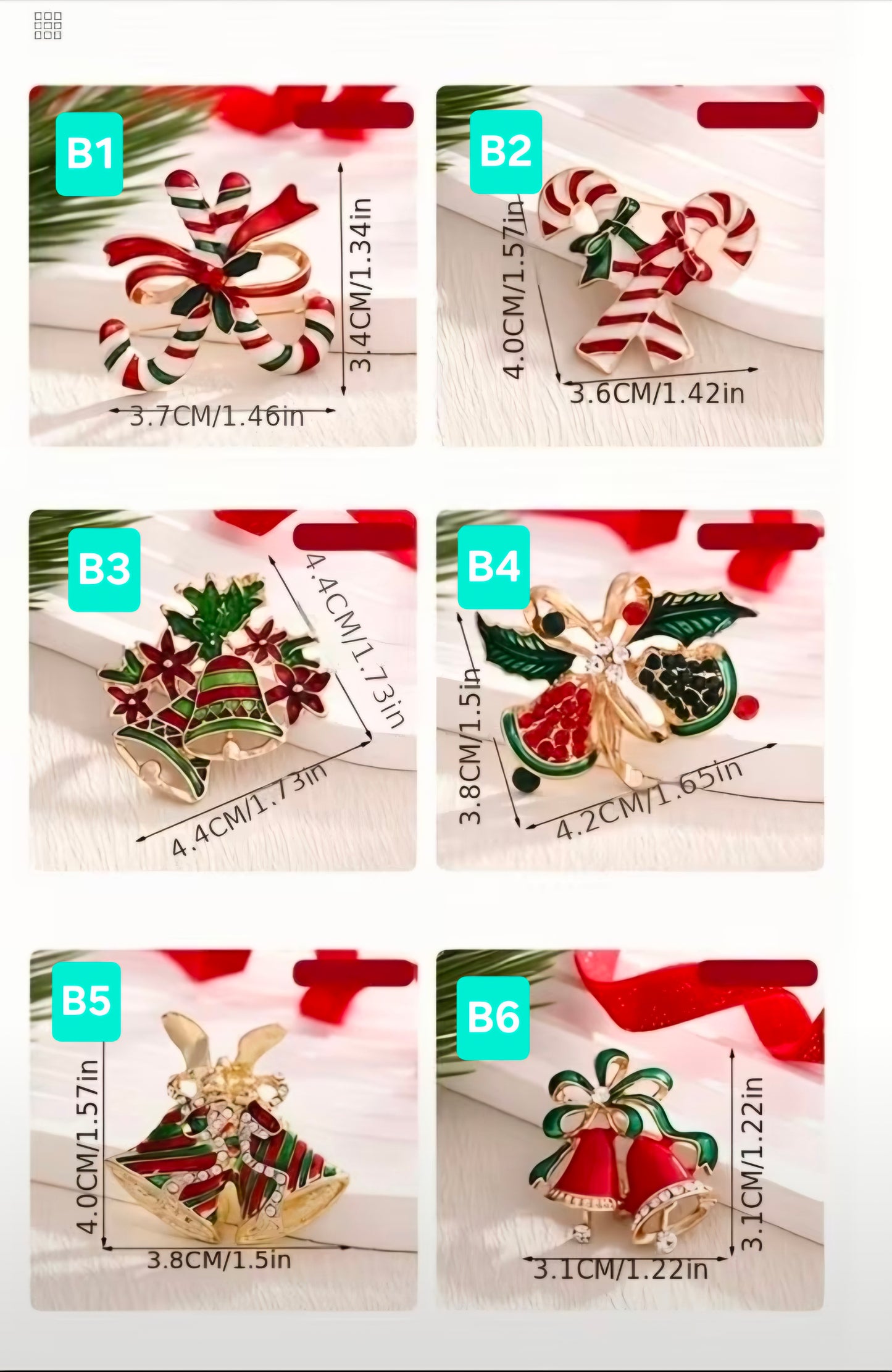 Broches de Navidad