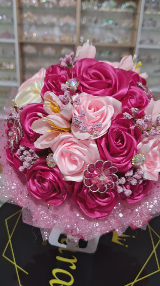 Bouquet fucsia