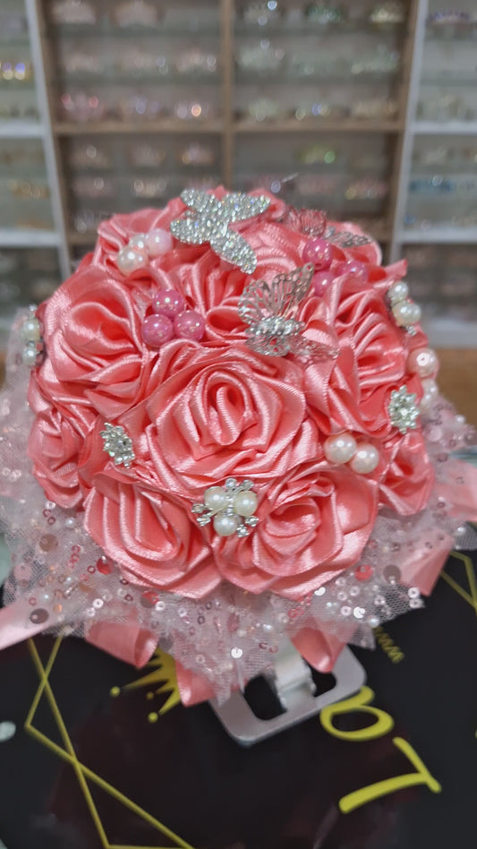 Bouquet Rosado Amaranto Pequeño