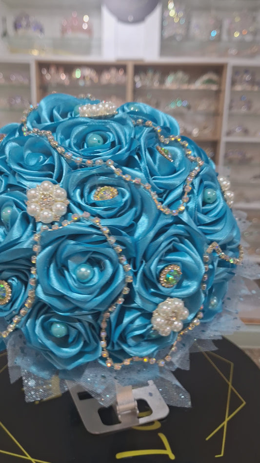 Bouquet Azul turquesa